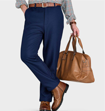 Pegasus Fleece Lined Formal Trouser with Stretch Waist - MT335